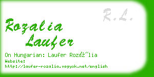 rozalia laufer business card